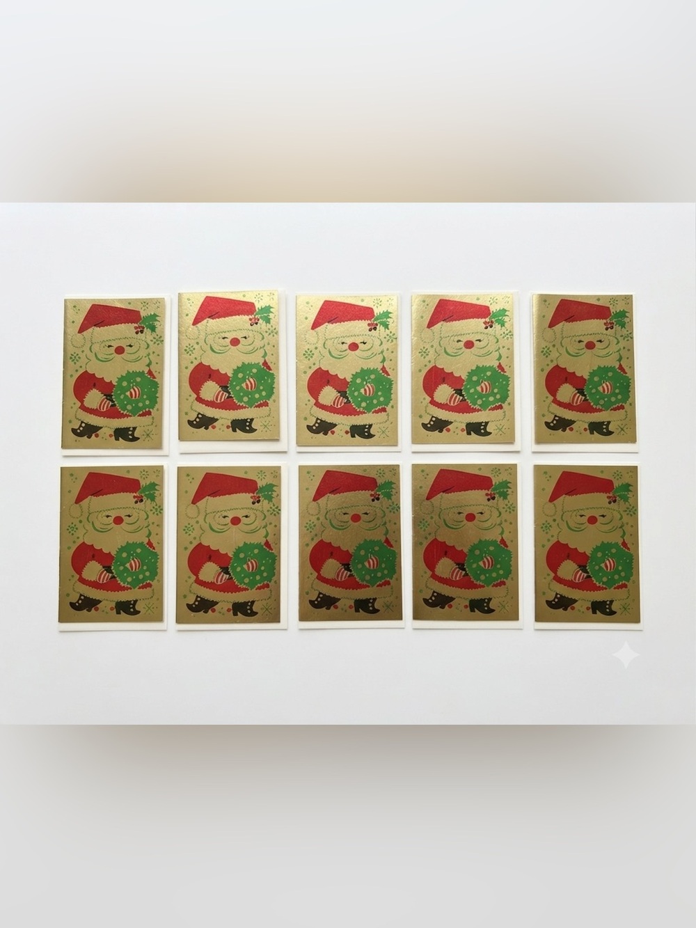 Vintage 1960s Carrington Co. Christmas Cards - Complete Set of 10